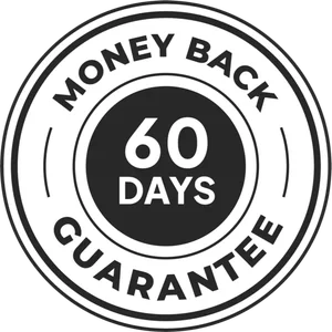 BloodPril 60-day money-back guarantee seal